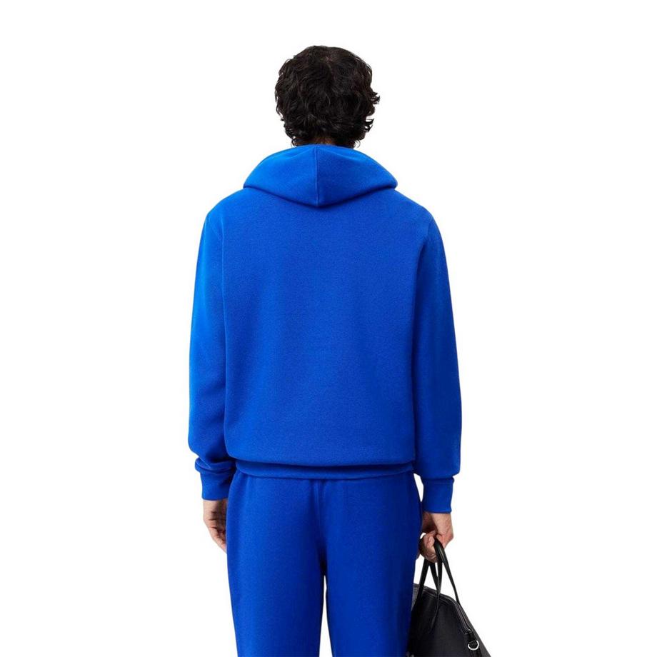 LACOSTE Felpa Con Cappuccio Piqué Di Cotone Bifacciale  