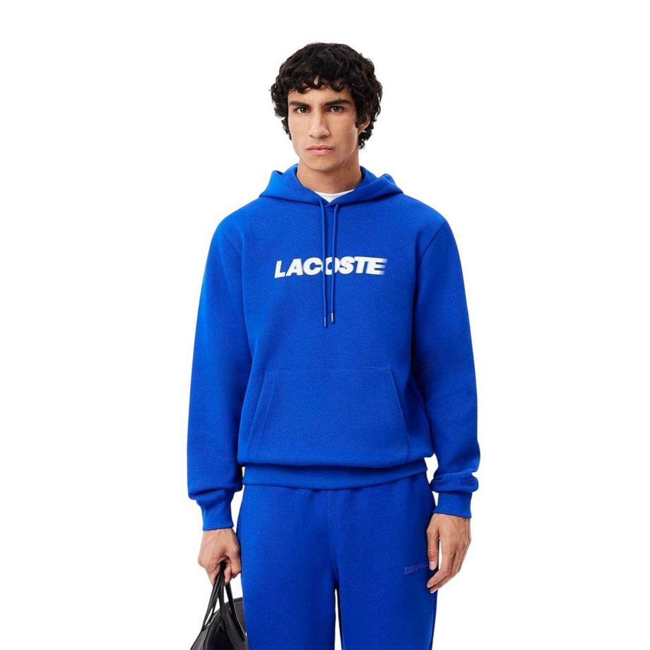 LACOSTE Felpa Con Cappuccio Piqué Di Cotone Bifacciale  