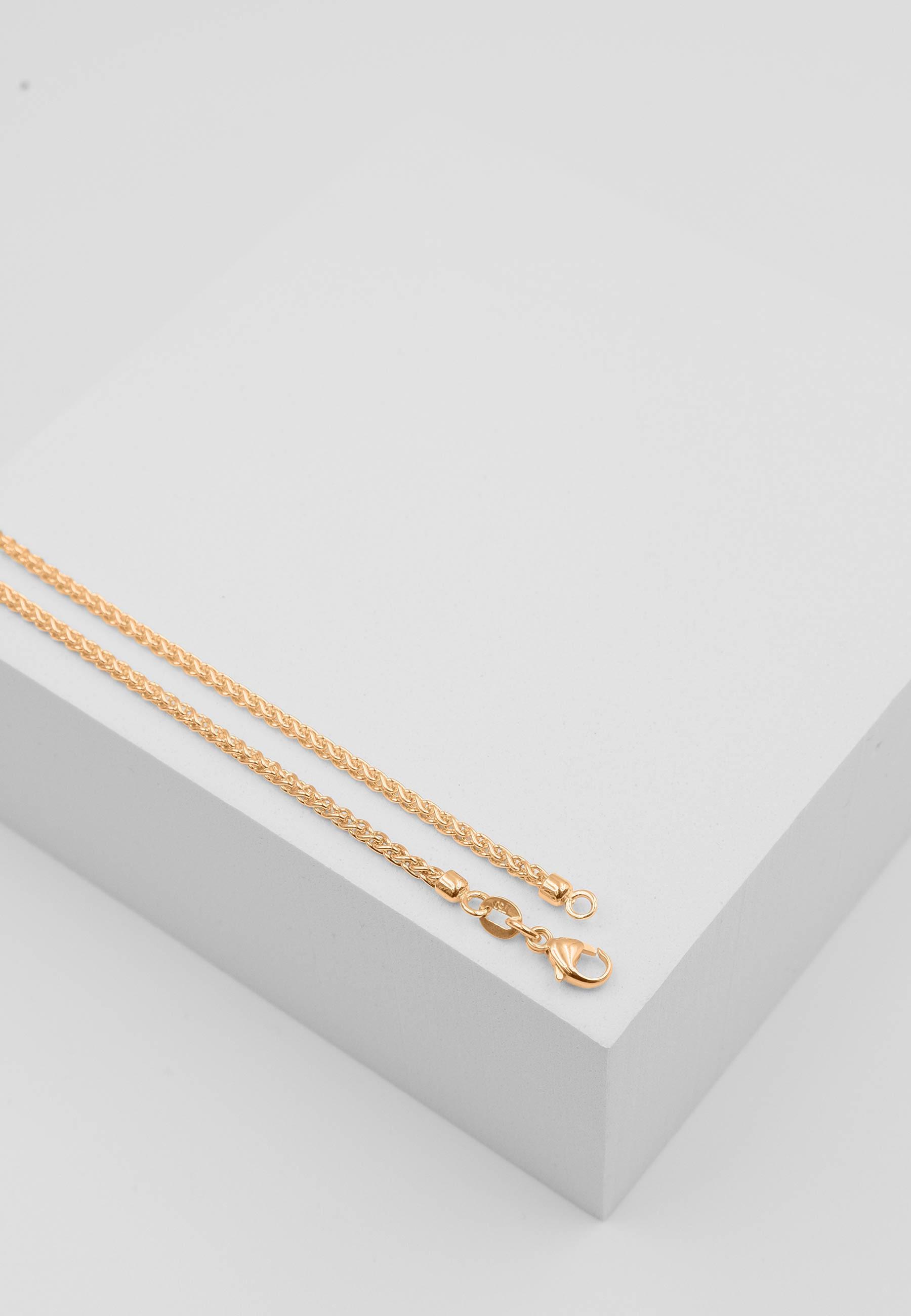 MUAU Schmuck  Collier Zopf Rotgold 750, 2.15mm, 60cm 