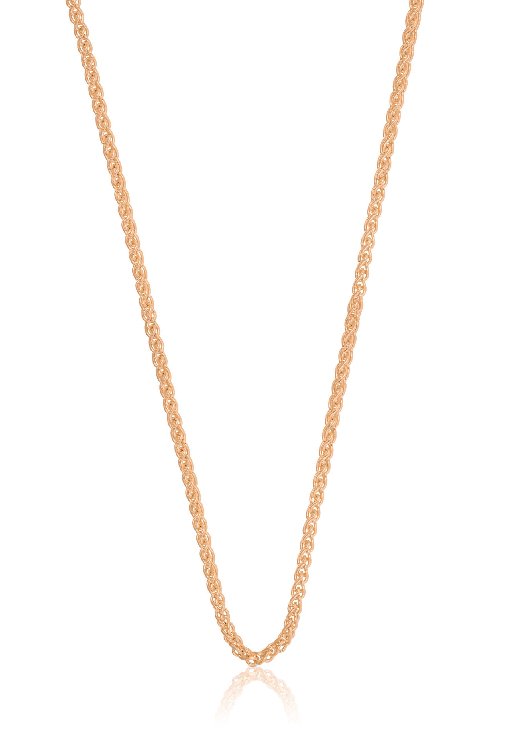 MUAU Schmuck  Collier Zopf Rotgold 750, 2.15mm, 60cm 