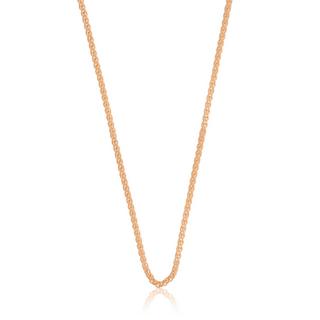 MUAU Schmuck  Collier Zopf Rotgold 750, 2.15mm, 60cm 