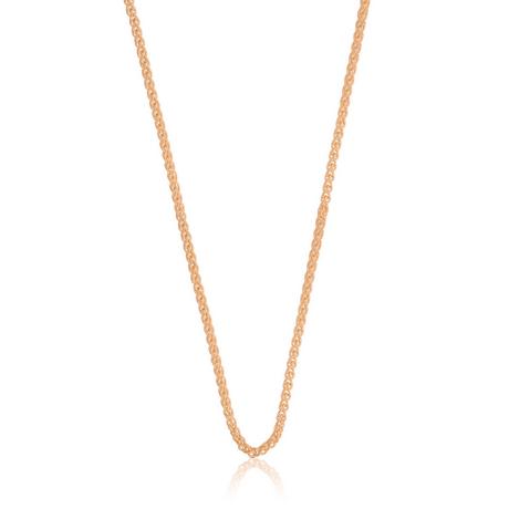 MUAU Schmuck  Collier Zopf Rotgold 750, 2.15mm, 60cm 