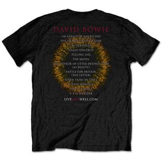 David Bowie  Tshirt LIVEANDWELL.COM 