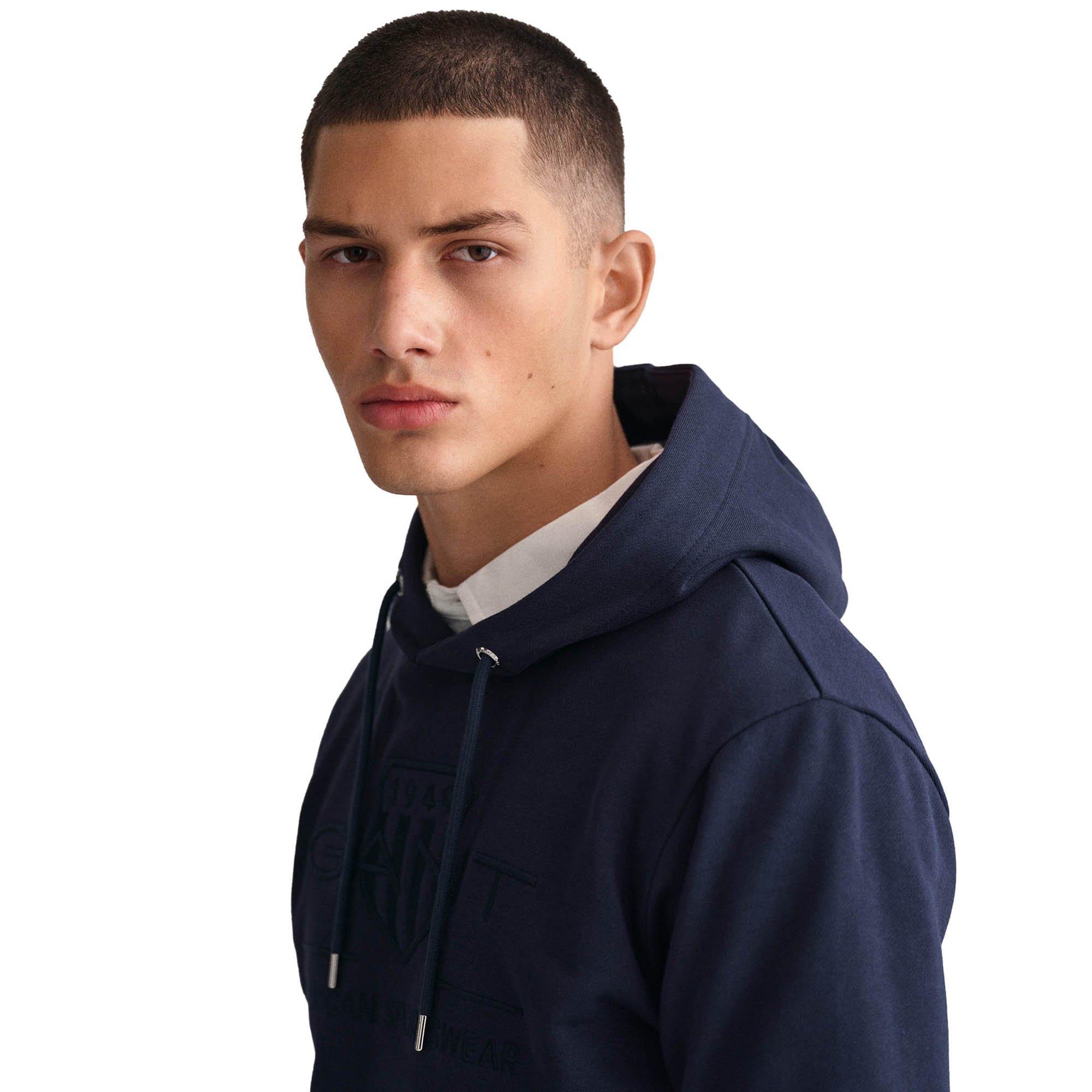 GANT Regular Tonal Shield Hoodie  