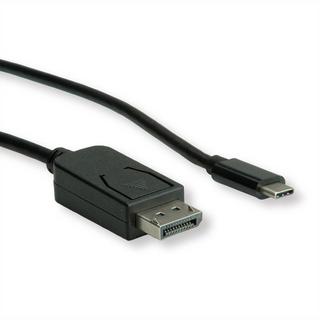 Roline  ROLINE 11045845 1 m USB tipo-C DisplayPort Nero 