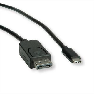 Roline  ROLINE 11045845 1 m USB tipo-C DisplayPort Nero 