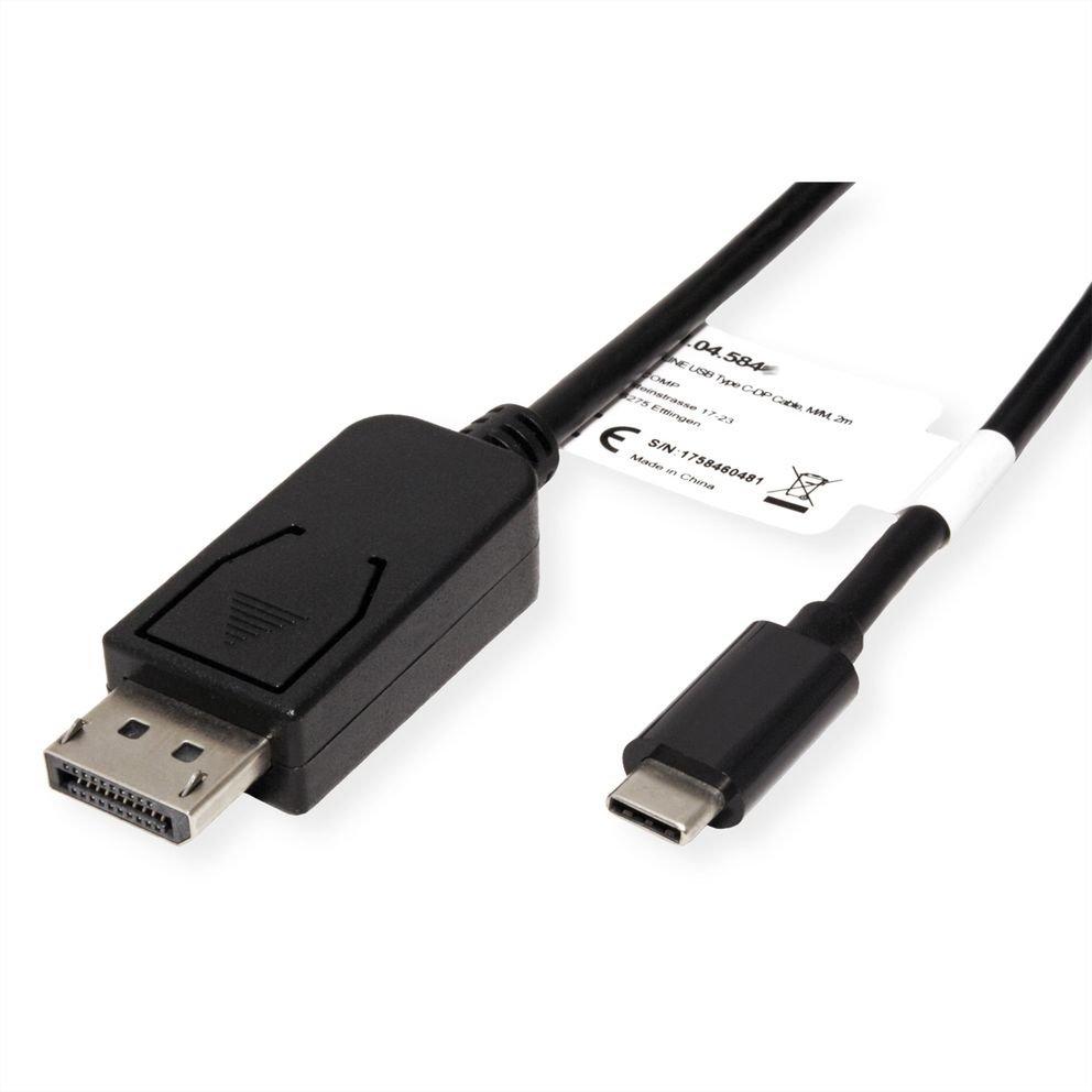 Roline  ROLINE 11045845 1 m USB tipo-C DisplayPort Nero 