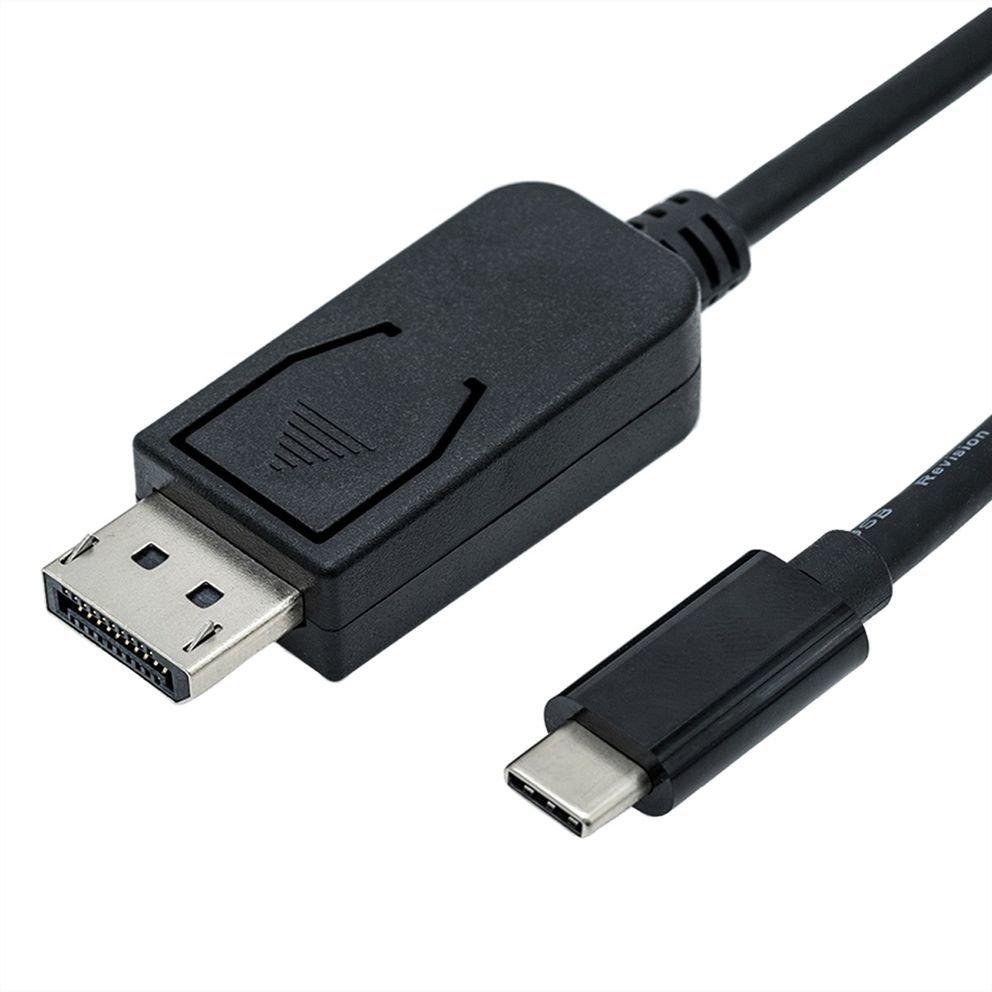 Roline  ROLINE 11045845 1 m USB tipo-C DisplayPort Nero 