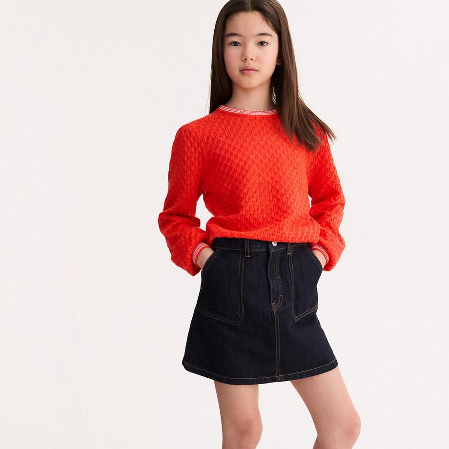 Pullover aus Lochstrick