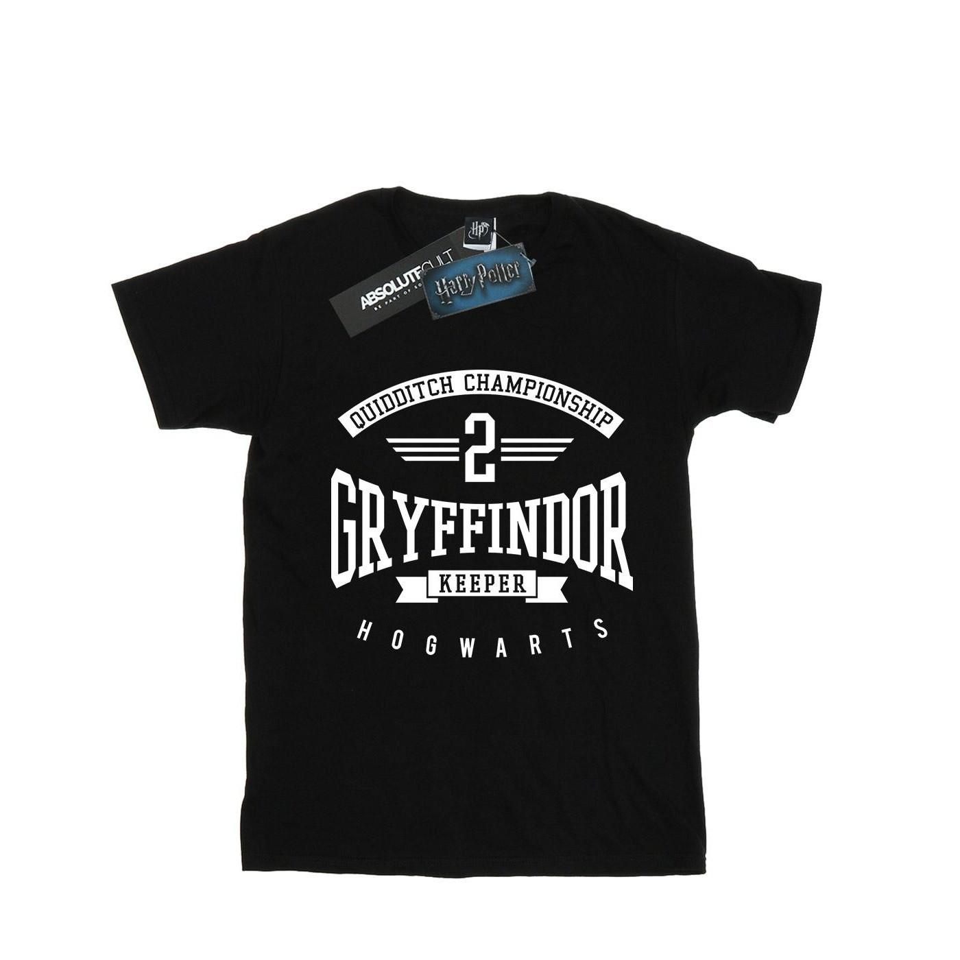 Image of Gryffindor Keeper Boyfriend Fit Tshirt Damen Schwarz XL
