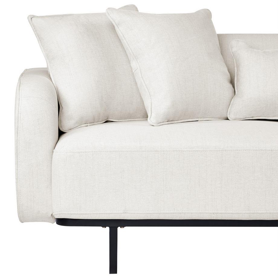 Beliani Canapé 3 places en Tissu Moderne SVANEK  