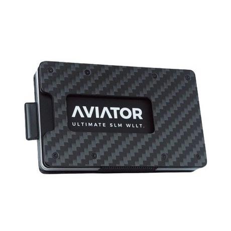 AVIATOR Smart Wallet Slide Carbon Fiber avec AirTag Clip  