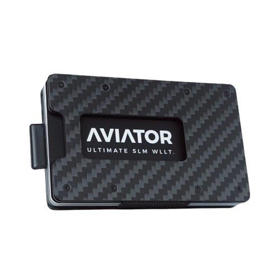 Aviator Smart Wallet Slide, Carbon Fiber mit AirTag Clip