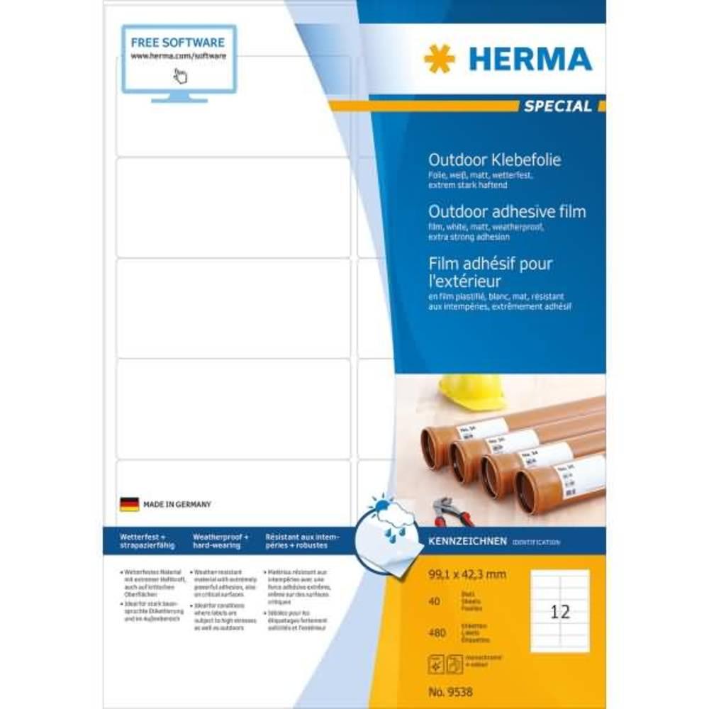 HERMA Etikett Outdoor 99.1x42.3mm 480 St./Pack  