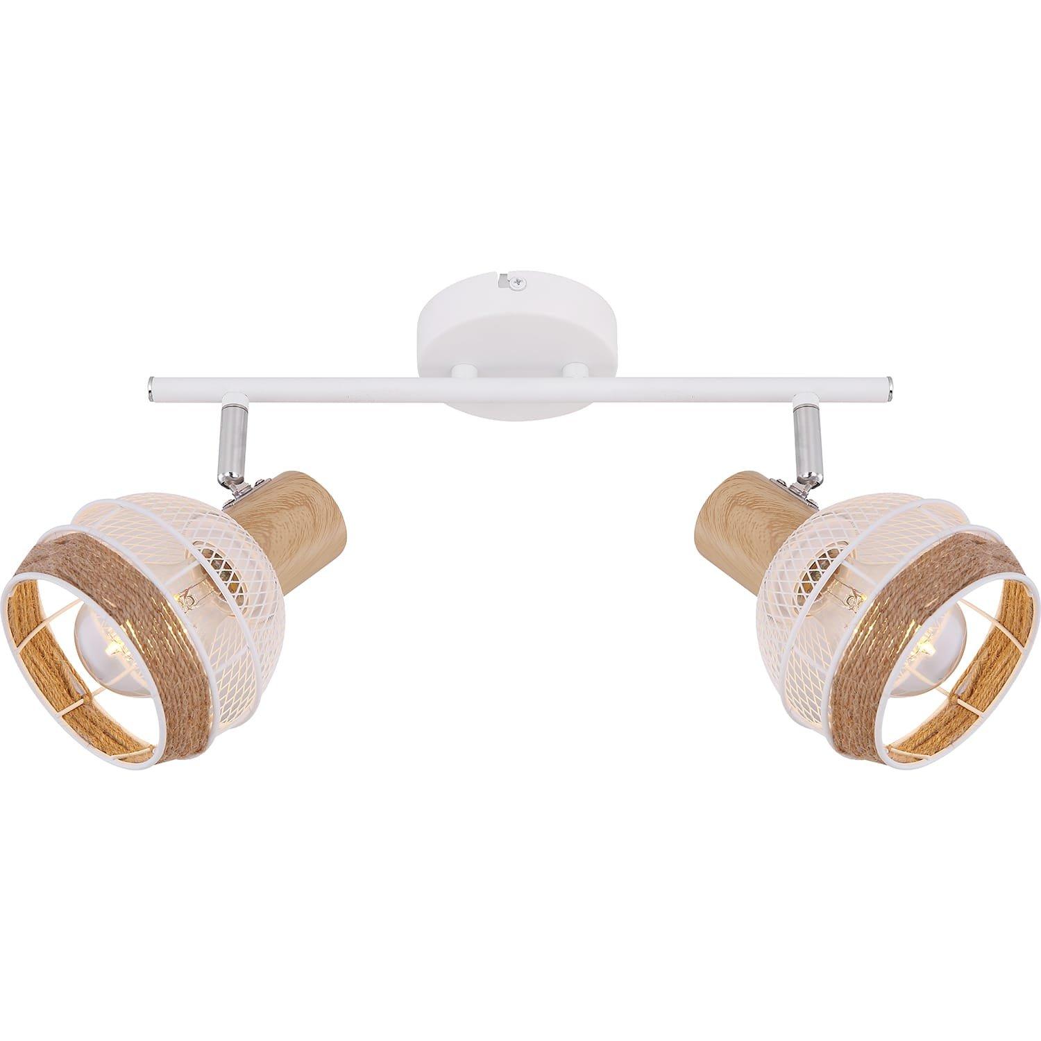 mutoni Strahler Widy Metall weiss 2xE27  