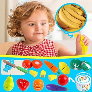 Activity-board  Accessoires de cuisine pour enfants Jouets en bois Fruits et légumes Jouets en bois Nourriture 