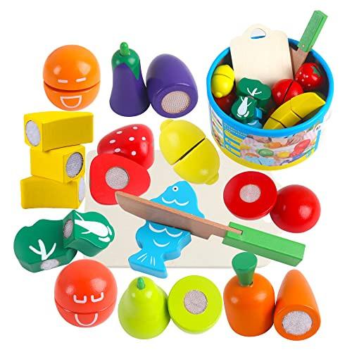 Activity-board  Accessoires de cuisine pour enfants Jouets en bois Fruits et légumes Jouets en bois Nourriture 