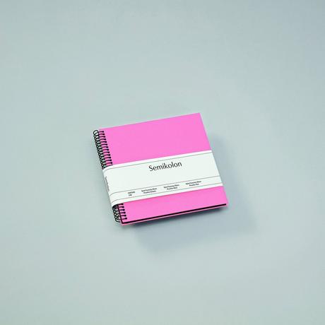 Semikolon 364023 (17 x 17 cm, Rosa, 20 Schwarze Seiten)  