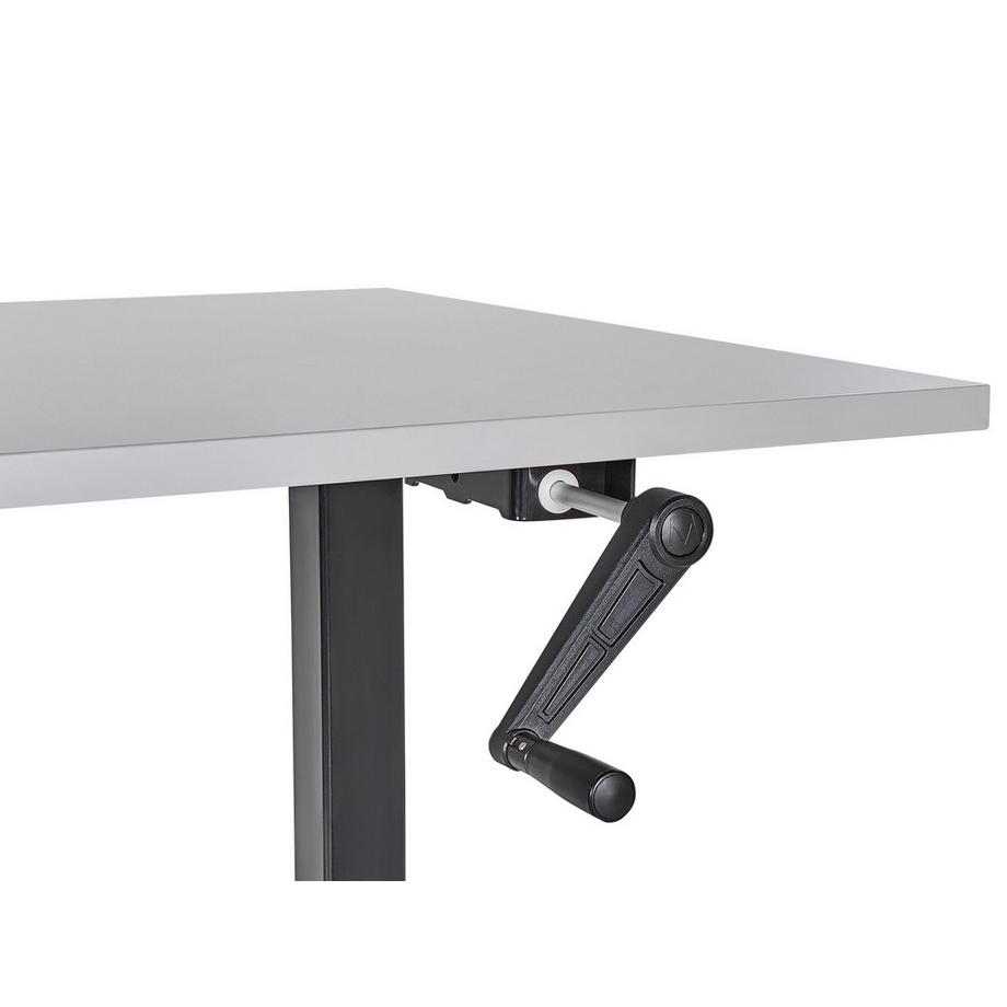 Beliani Schreibtisch manuell höhenverstellbar aus Faserplatte Modern DESTINES  