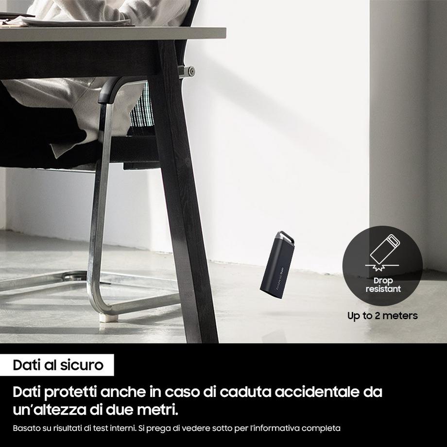 SAMSUNG  Samsung T5 EVO Externe SSD 2 TB – Blitzschneller und zuverlässiger Speicher 