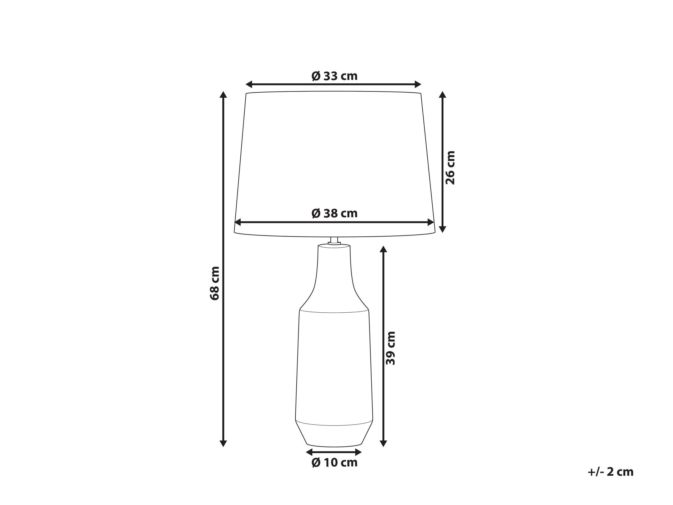 Beliani Lampe à poser en Céramique Moderne SHEBELLE  