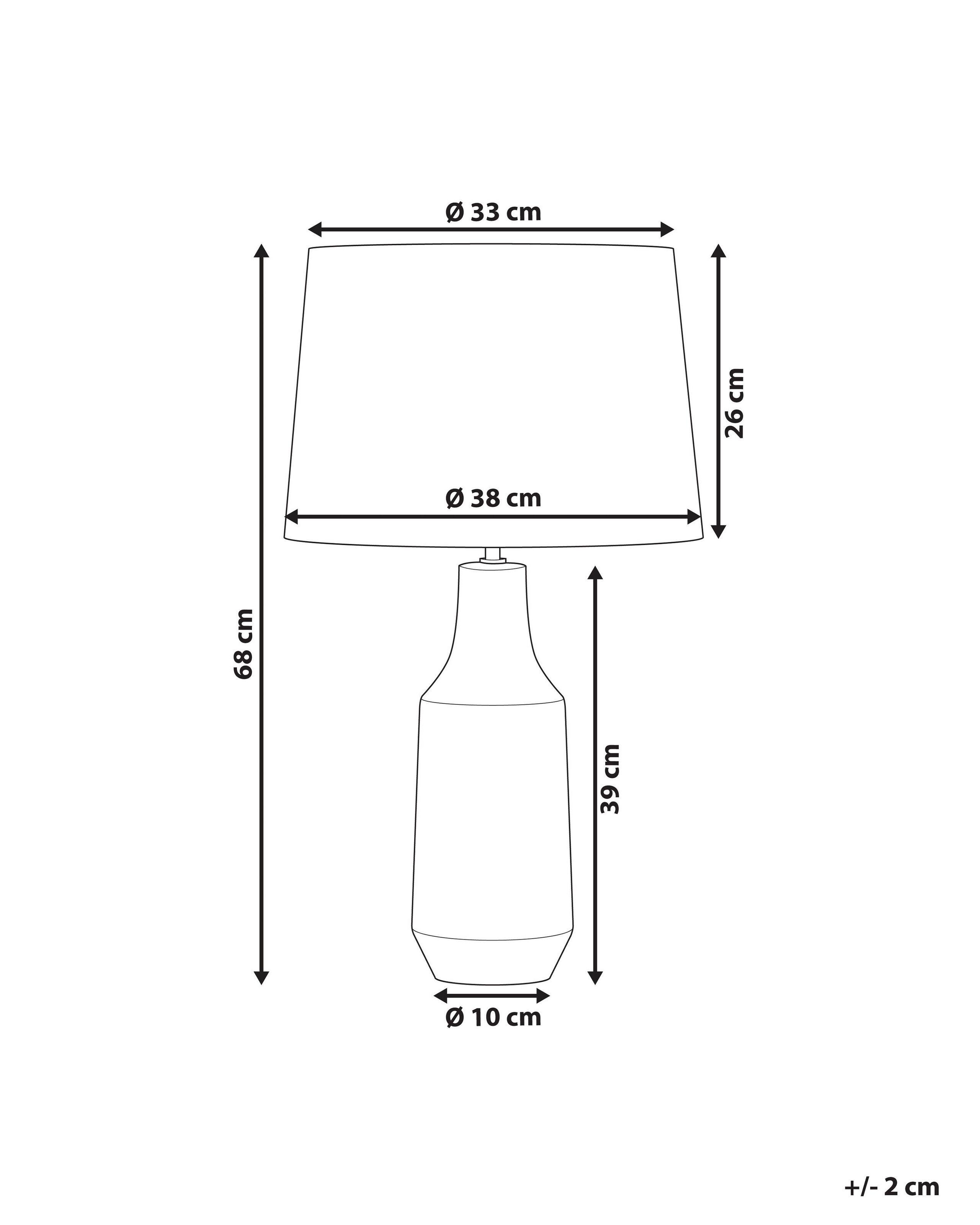 Beliani Lampe à poser en Céramique Moderne SHEBELLE  