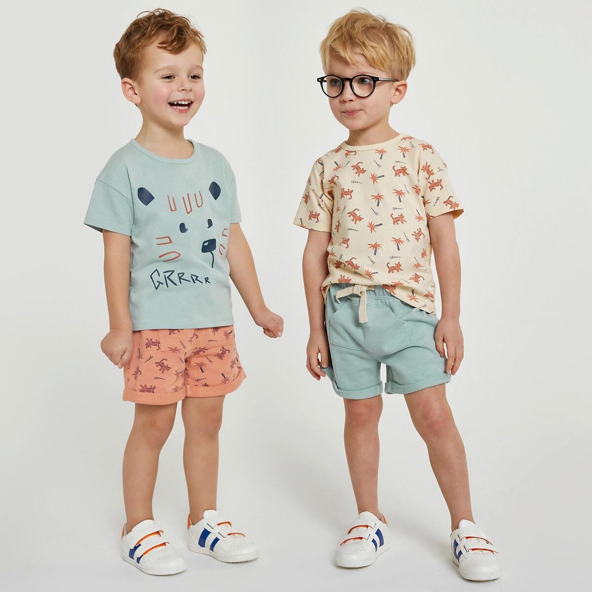 Image of 2er-pack Sets Aus T-shirt Und Shorts Unisex Multicolor 12 mese