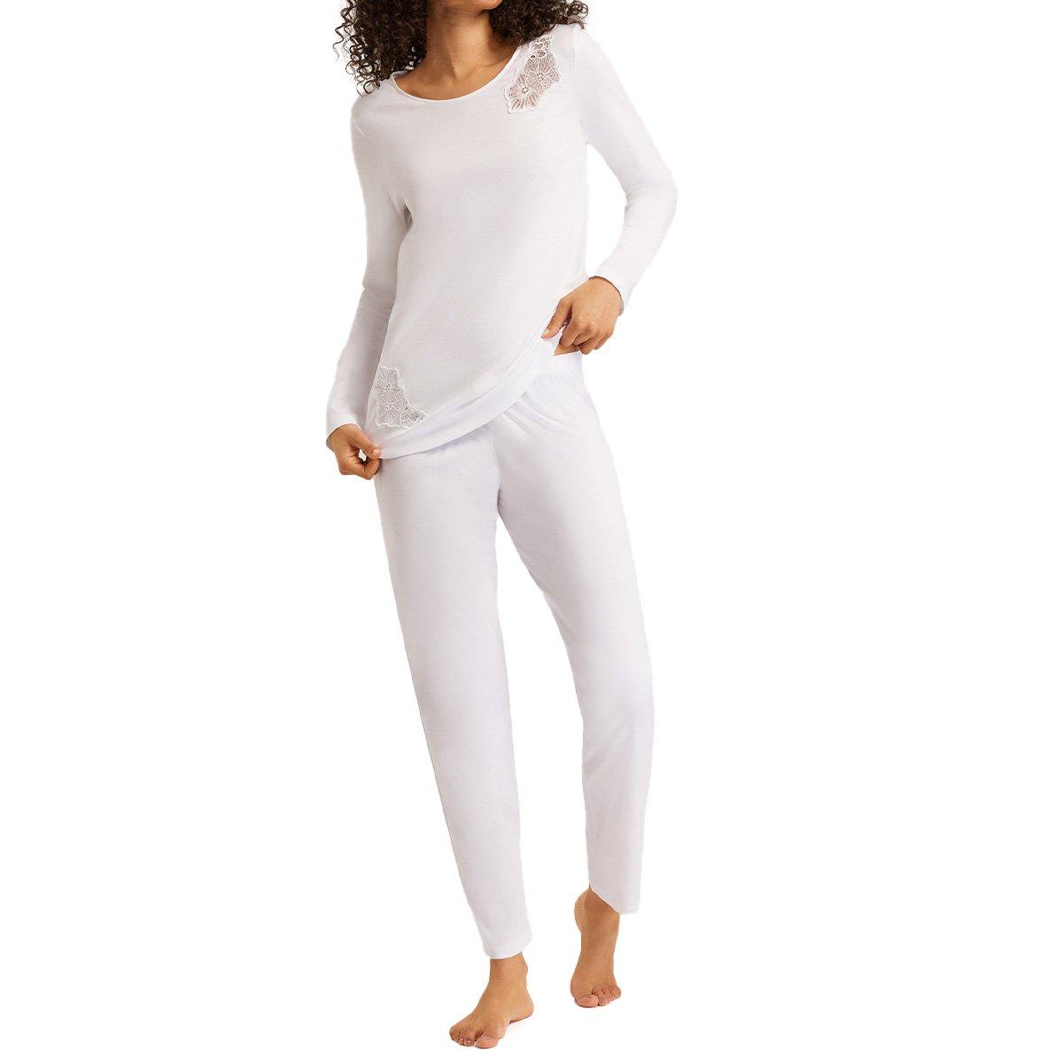 Image of Naila - Schlafanzug Unisex Weiss XS
