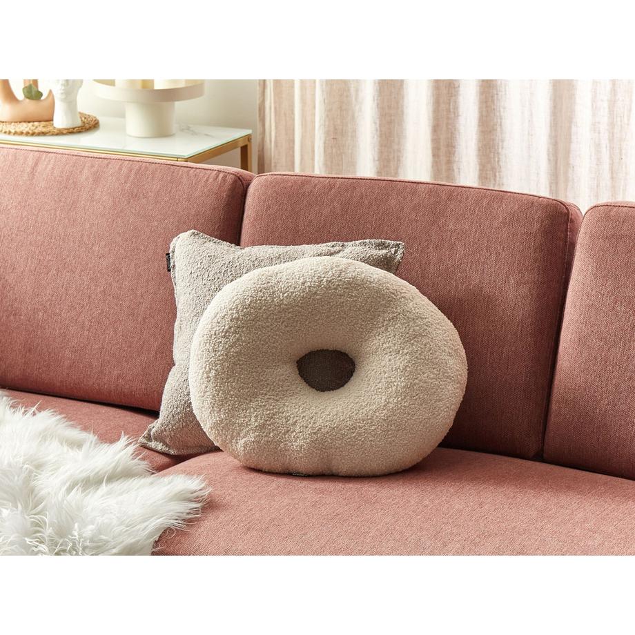 Beliani Dekokissen 2er Set aus Bouclé Modern HESPERIS  