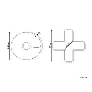 Beliani Set di 2 cuscini en Finta pelliccia Moderno HESPERIS  