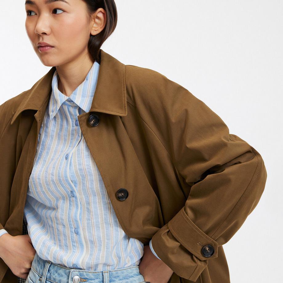 La Redoute Collections Oversize Trenchcoat mit Knopfleiste  