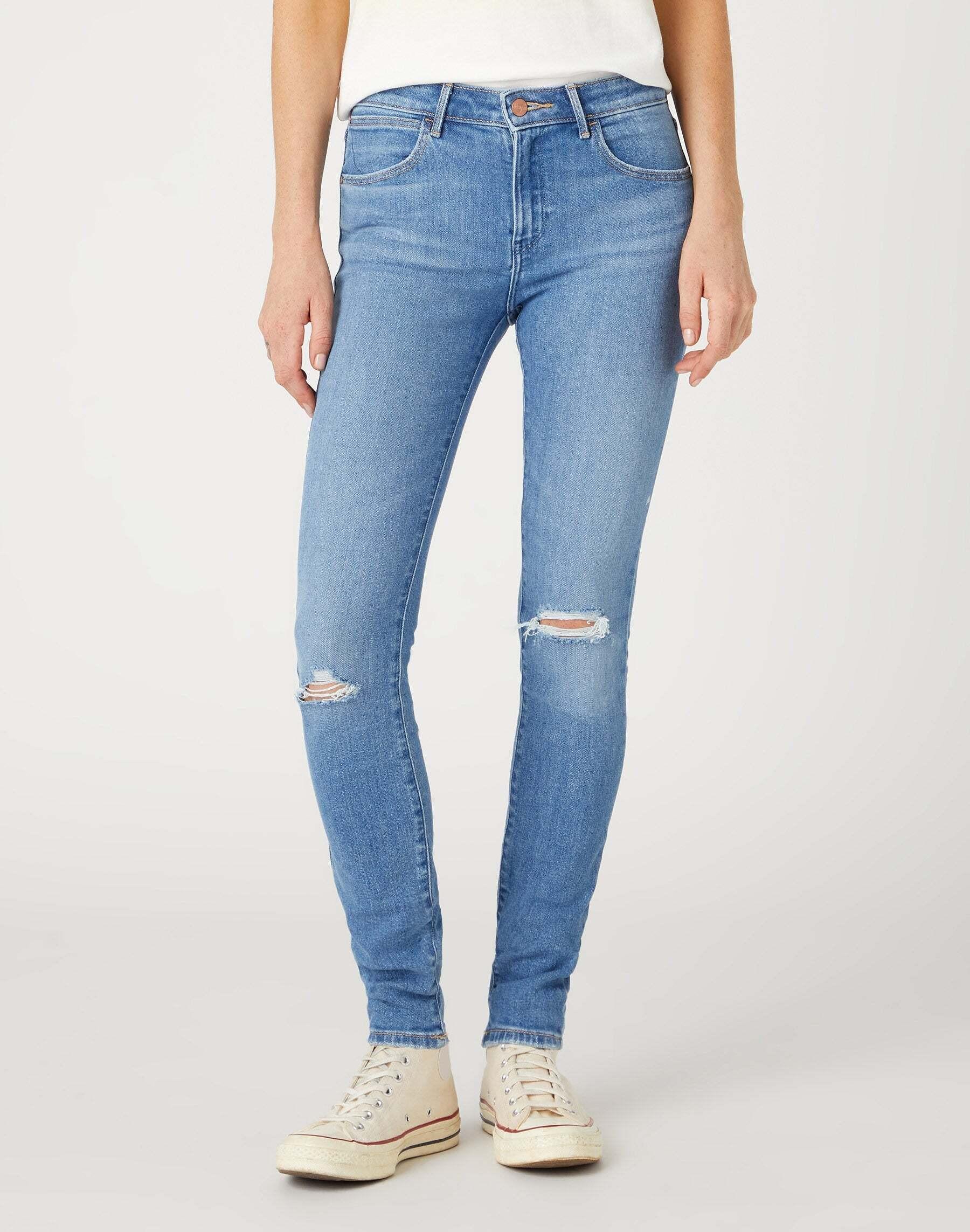 Image of Jeans Skinny Damen Blau L30/W28