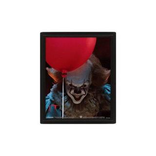 It Es, gerahmter 3D-Druck - Pennywise  