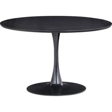 Table à manger Sammy ronde piètement trompette noir 120x120