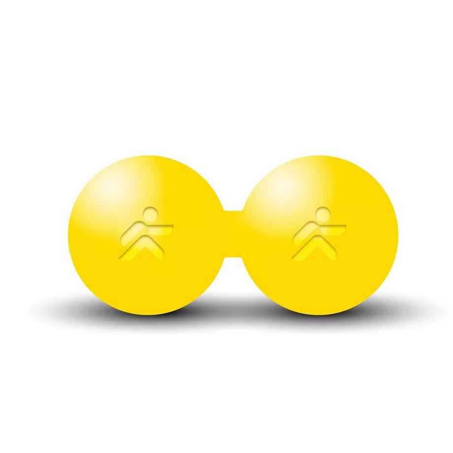 Doppelter Massageball aus Ebonit "Foam Ball" Ø 6cm JustFit