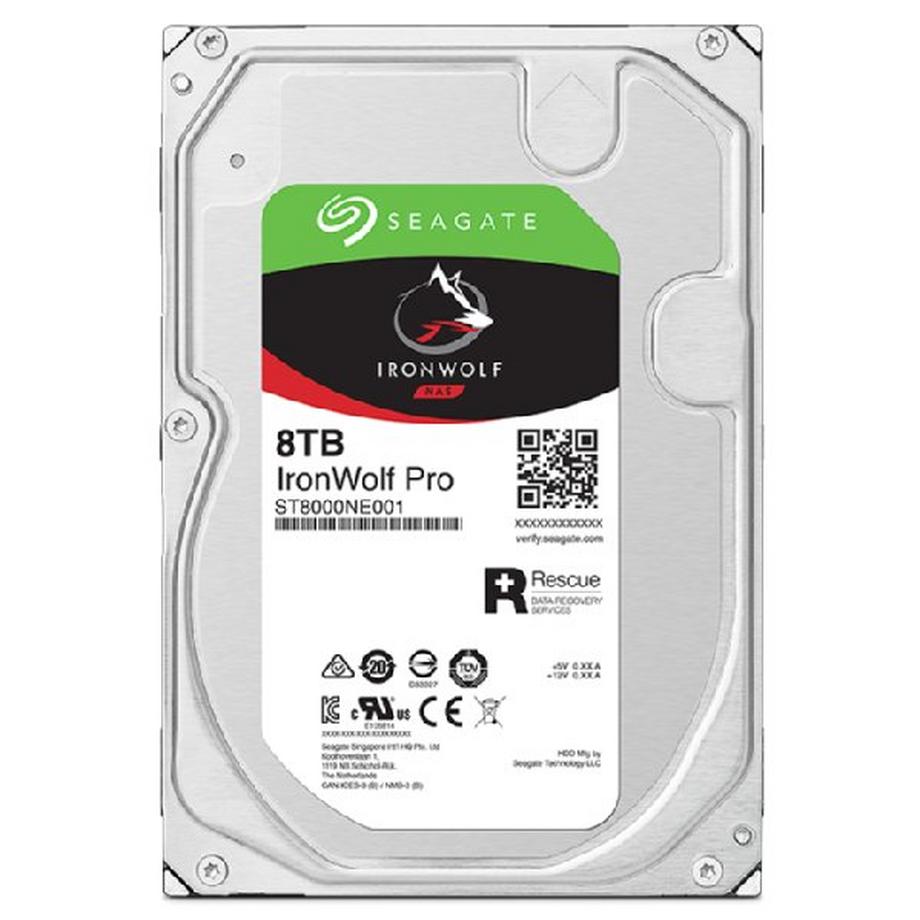 Seagate  IronWolf Pro ST8000NT001 disco rigido interno 8 TB 7200 Giri/min 256 MB 3.5" Serial ATA III 