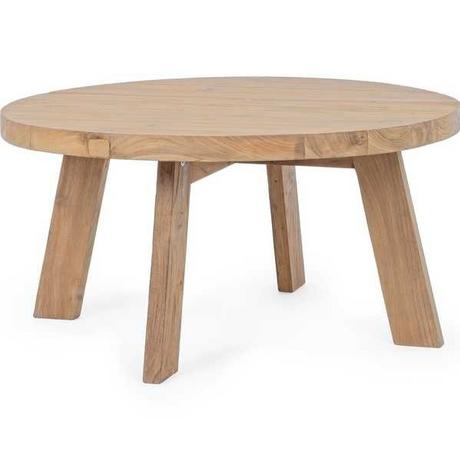 mutoni Table basse Bolivar ronde 80x80 Teck FSC  