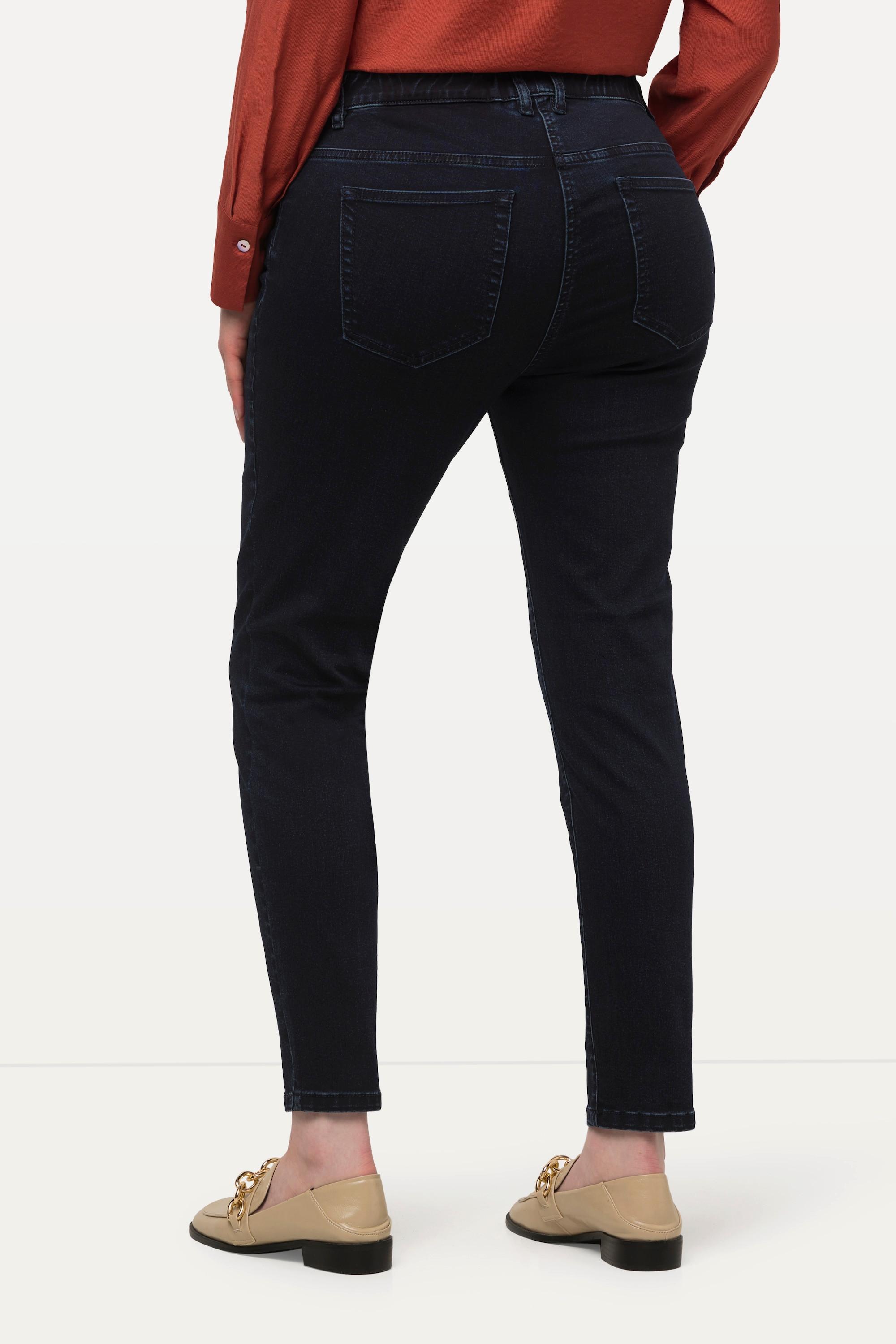 Ulla Popken  Jean stretch à 5 poches, ceinture confort 