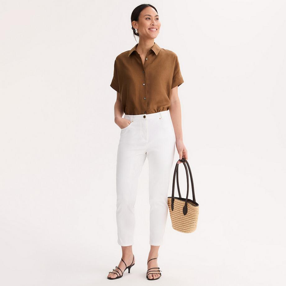 La Redoute Collections Pantalon 7/8 Coton Stretch  