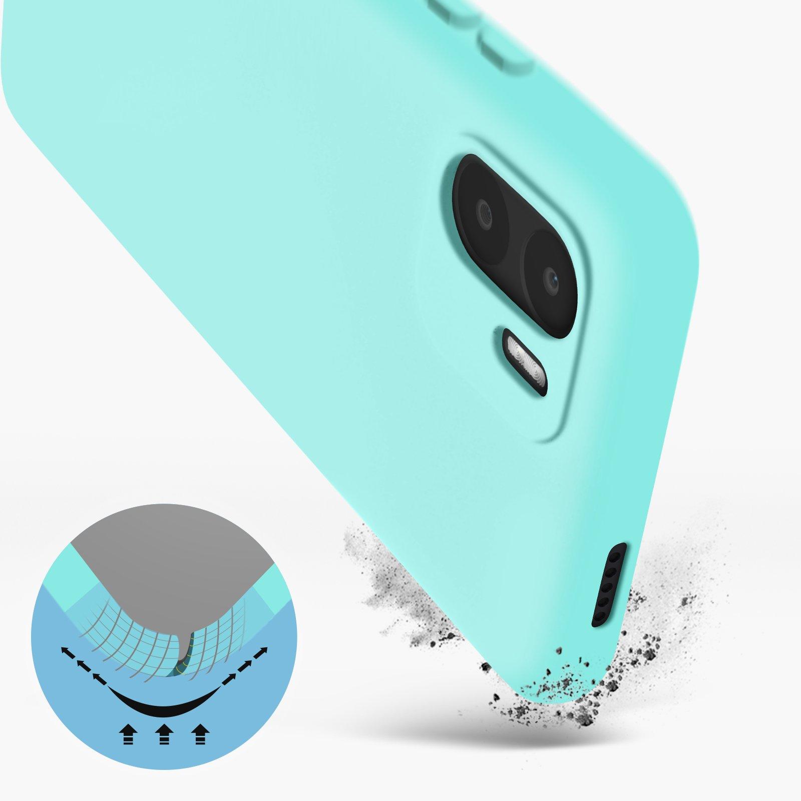 Avizar  Coque Redmi A1 Soft Touch turquoise 