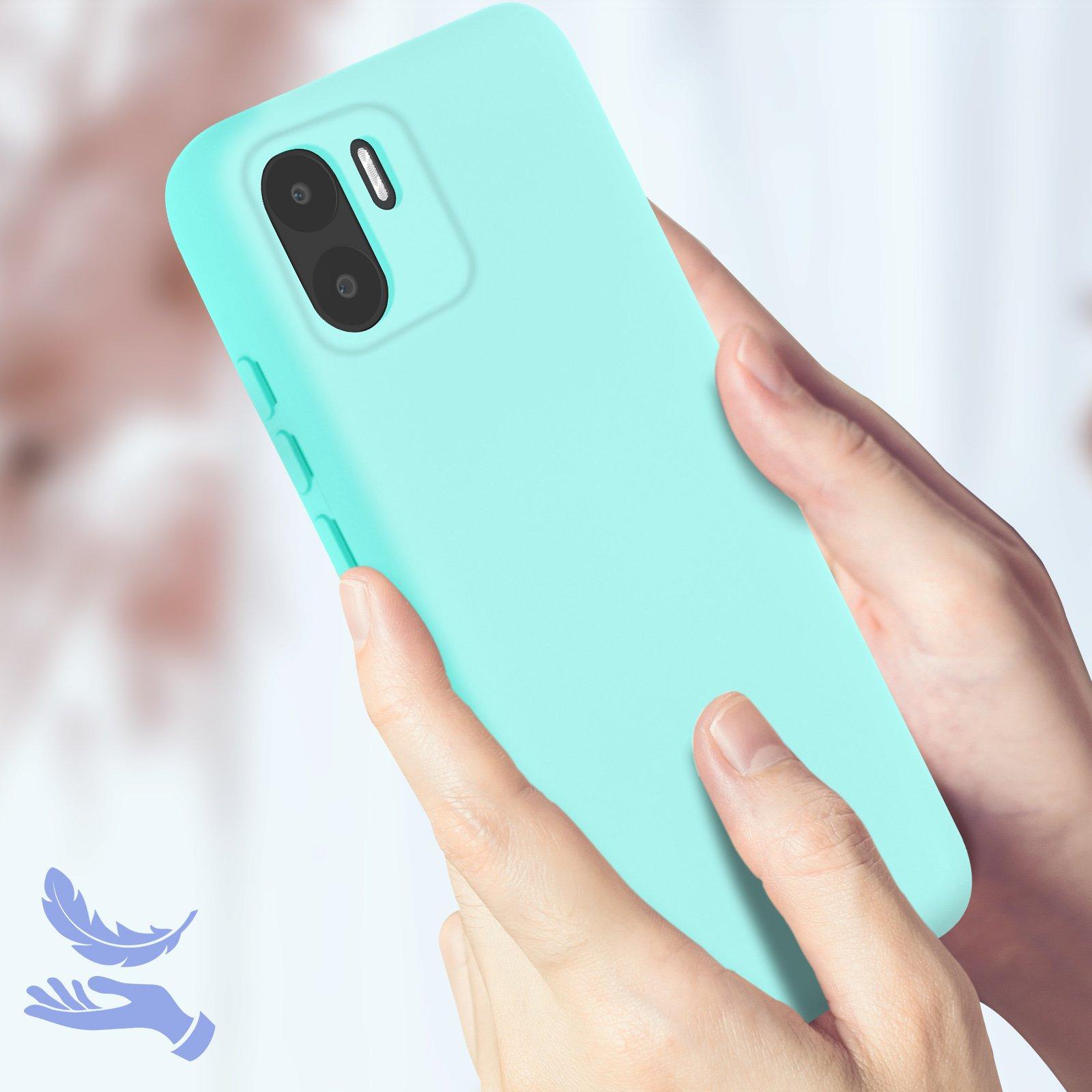 Avizar  Coque Redmi A1 Soft Touch turquoise 