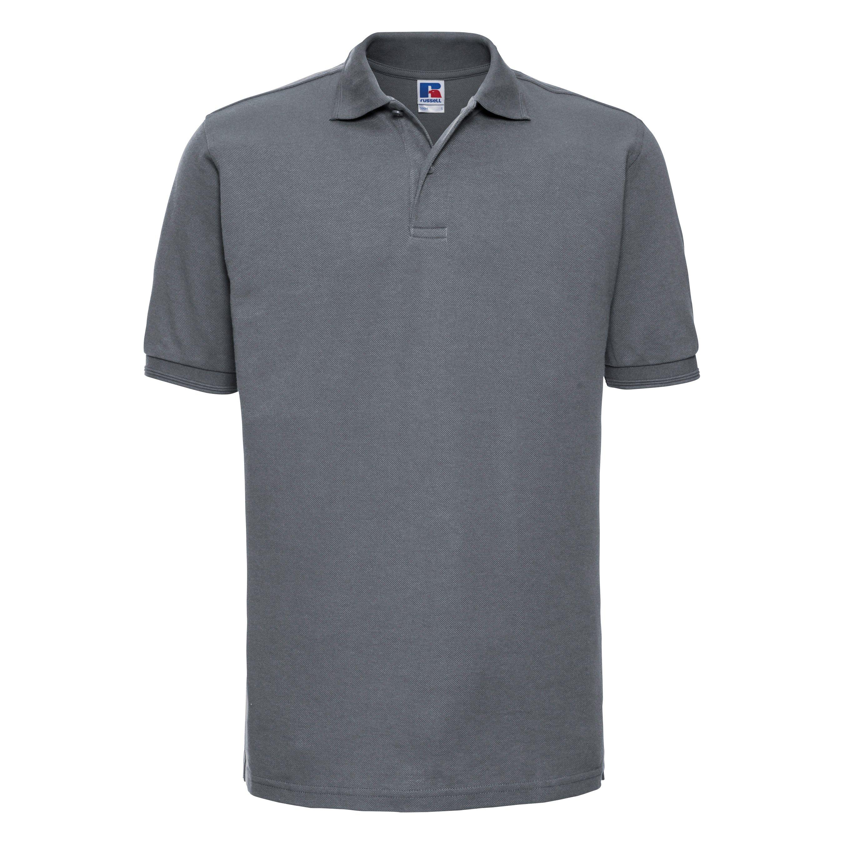Image of Ripp Poloshirt, Kurzarm Herren Grau M