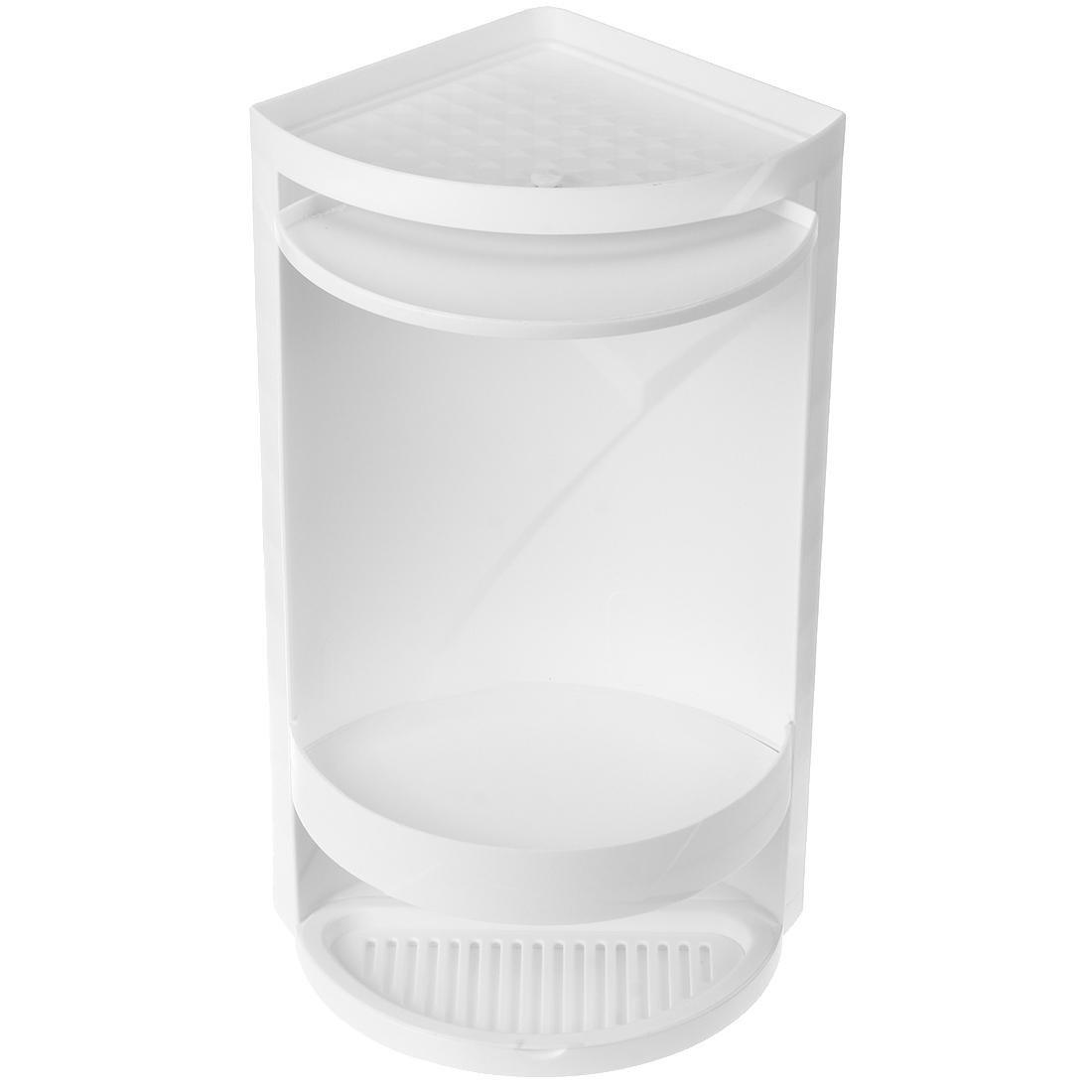 Northio Meuble d'angle rotatif pour salle de bain - Blanc  