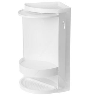 Northio Meuble d'angle rotatif pour salle de bain - Blanc  