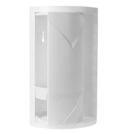 Northio Meuble d'angle rotatif pour salle de bain - Blanc  