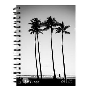 Biella Agenda scolaire mydiary Wire-O 3½ jours par page, Black & White - Multicolores  