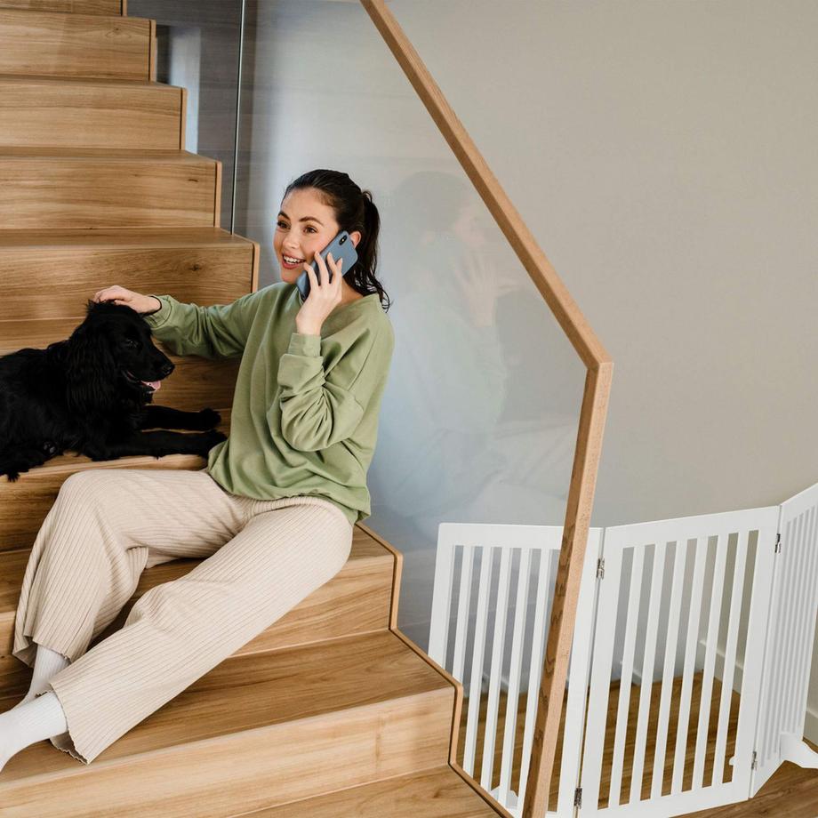 B2X  Portail pour enfants en bois 70 cm 