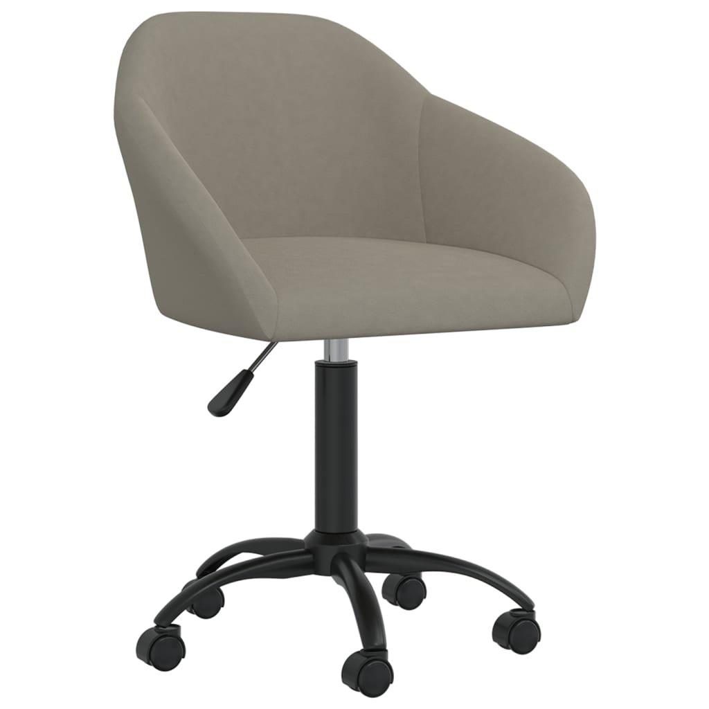 VidaXL Chaise pivotante à manger velours  