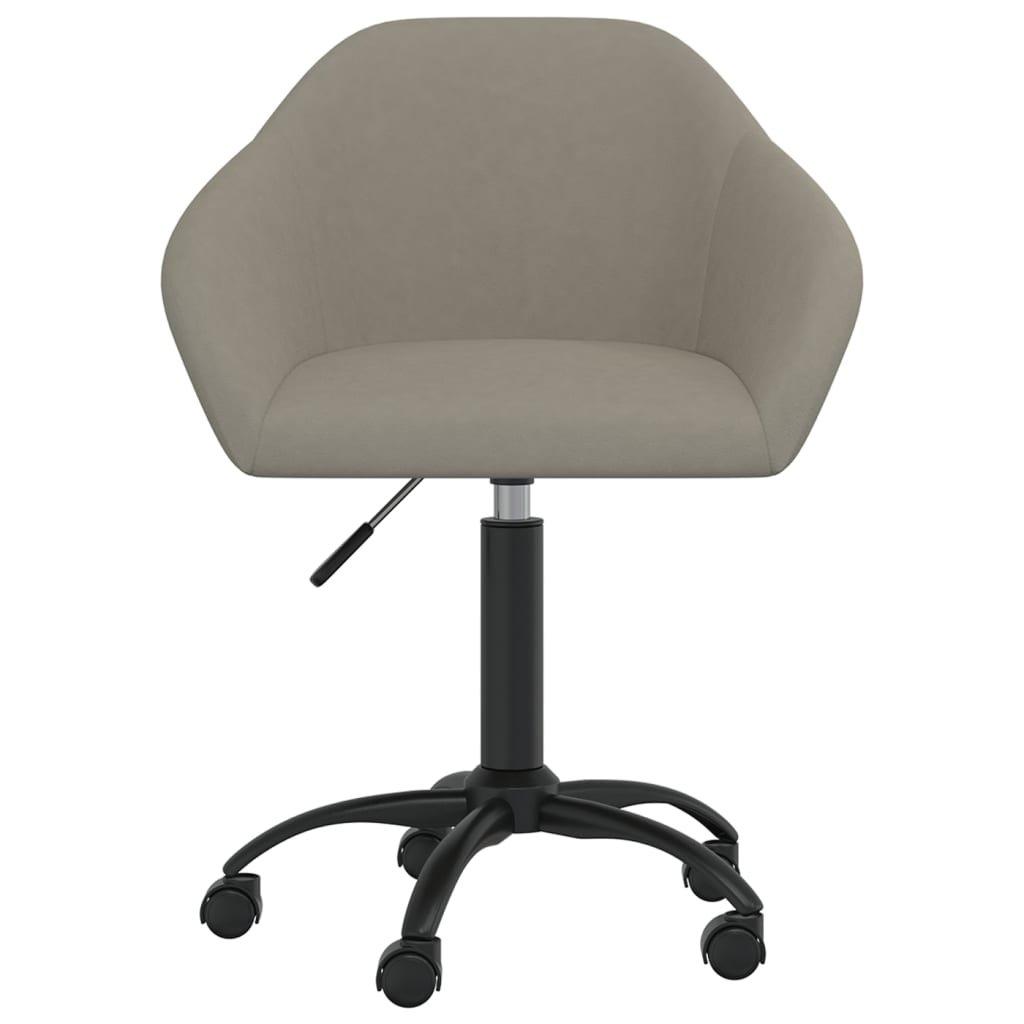 VidaXL Chaise pivotante à manger velours  