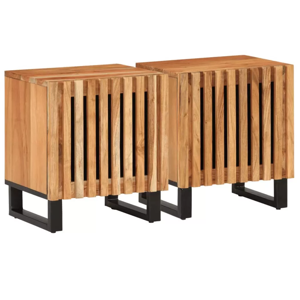 VidaXL - Table de chevet bois, One Size, Marron